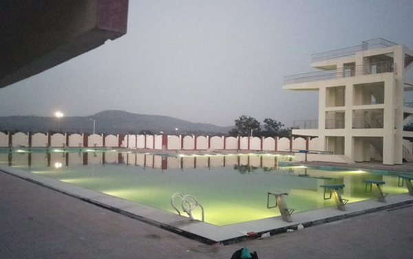 Construction of NDA Swimming Pool by Krishnae Infrastructure