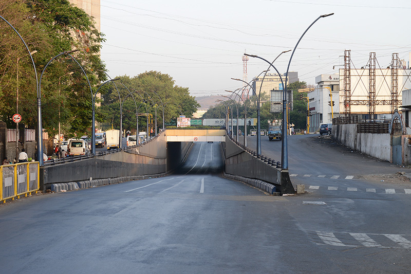 Grade Separator construction at Shivajinagar by Krishnae Infrastructure Pune